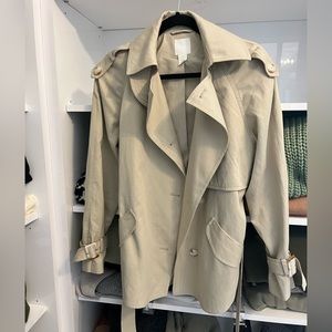 H&M Oversized, Waist Crop Trench, XS
